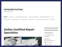 Tablet Screenshot of offshorerafting.com